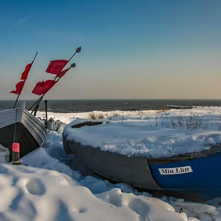 Moewe Mit Balkon, Ein Strandkorb Im Sommer Und 2 Fahrraeder Zempin